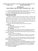 Kế hoạch năm học tổ CM