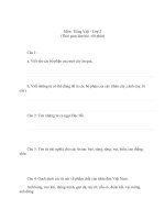 đề tiếng việt lớp 2