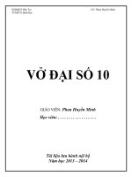 VỞ ĐẠI SỐ 10