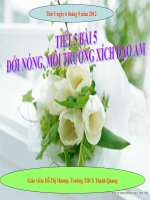 bài 5 đới nóng môi trường xích đạo ẩm