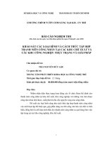 khảo sát các hình thức tập hợp thanh niên công nhân các khu công nghiệp tập trung và các khu chế xuất vào sinh hoạt tập thể