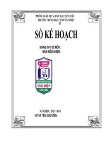 Bìa sổ kế hoạch bộ môn