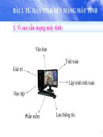 Bài 1- Từ máy tính đến mạng máy tính