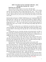 Diễn văn khai giảng năm học 2013 - 2014