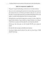 Đề tài khoa học : Ứng dụng kỹ thuật siêu âm và membrane để thu nhận protein isolate từ khô đậu phộng