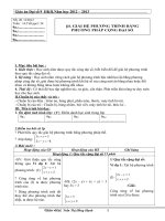 DAI SỐ LỚP 9 CHƯƠNG 3