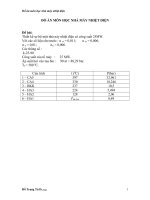 Đồ án môn học nhà máy nhiệt điện
