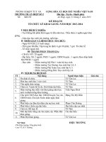 CÁC VĂN BẢN TỔ CHỨC LỄ KHAI GIẢNG NĂM HỌC 2013-2014