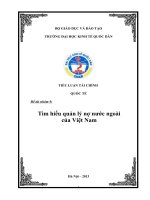 tìm hiểu quản lý nợ nước ngoài của việt nam