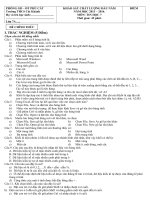 Đề khảo sát môn tin 7
