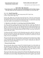 Bản thu hoạch Học tạp phong cách Hồ Chí Minh