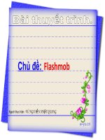 ài thuyết trình về flash mob