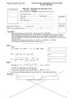 Đề thi giải toán bằng MTCT