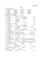 Đề Tham khảo lớp 9