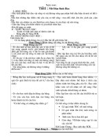 giáo án sinh 6 HKI đã chỉnh sửa theo PPCT 2013 2014