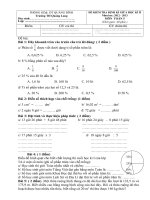 Đề kiểm tra giữa học kì hai toán 5