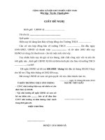 giấy đề nghị hỗ trợ bảo vệ trường học