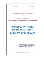nghiên cứu và thiết kế kit phát triển đa năng sử dụng vi điều khiển avr