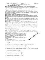 Bài Tập tự luận Chuyển động vật rắn