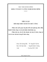 phân tích mối quan hệ giữa đổi mới phương thức điều hành tổ chức công và cải cách hành chính hiện nay_2