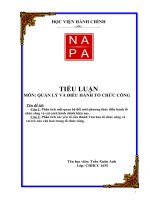 phân tích mối quan hệ đổi mới phương thức điều hành tổ