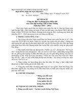 CHƯƠNG TRÌNH CÔNG TÁC ĐỘI 2013 - 2014