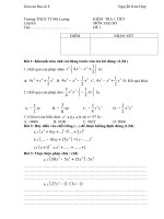 KIỂM 1 TIẾT ĐẠI SỐ 8  CHƯƠNG 1( THAM KHẢO)