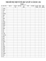 THEO DÕI NỀ NẾP