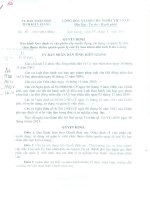 quyết định ban hành quy định về phân cấp tuyển dụng