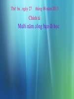 Chính tả Mười năm cõng bạn đi học