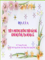 Điaaj 6 tiết 5: Phương hướng trên bản đồ