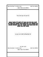 Hoàn thiện tổ chức kế toán chi phí sản xuất và tính giá thành sản phẩm xây lắp trong các doanh nghiệp xây lắp thuộc tập đoàn dầu khí quốc gia việt nam việt nam_luận án tiến sĩ kinh tế