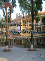 Bài 13 - Chính sách giáo dục và đào tạo, khoa học và công nghệ, văn hóa