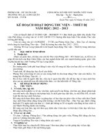 Kế hoạch năm học Thư viện - Thiết bị