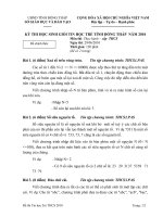 Đề thi tin học trẻ Tỉnh Đồng Tháp năm 2010
