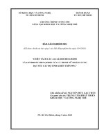 chiết tách các alcaloid crinamidin 6- hydroxy crinamidin của lá trinh nữ hoàng cung đạt yêu cầu độ tinh khiết trên 98%