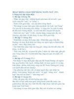 Hoạt Động Giao tiếp bằng ngôn ngữ tiếp theo