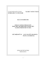 chọn lựa kháng sinh ban đầu trong điều trị nhiễm khuẩn bệnh viện tại một số bệnh viện tp.hcm