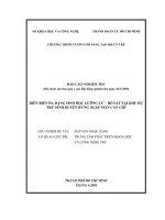 diễn biến đa dạng sinh học lưỡng cư bò sát tại khu dự trữ sinh quyển rừng ngập mặn cần giờ