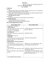 Giáo án tuần 1 và 2 lớp 3 năm học 2013-2014