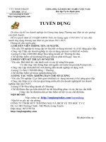 Tuyển nhân viên kinh doanh