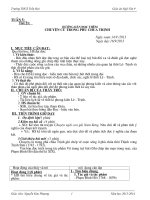 Giáo án Ngữ Văn 9 mẫu mới từ tuần 5