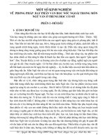 một số kinh nghiệm trong giảng dạy văn học nước ngoài trong môn ngữ văn ở THCS