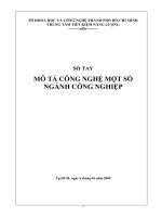 sổ tay công nghệ một số ngành công nghiệp