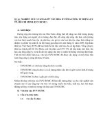 Tiểu luận môn Văn hóa doanh nghiệp NGHIÊN CỨU 3 TẦNG LỚP VĂN HÓA Ở TỔNG CÔNG TY ĐIỆN LỰC TP. HỒ CHÍ MINH