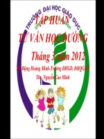 Tư vấn học đường năm 2012