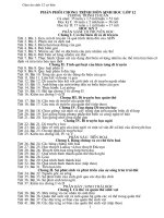 Giáo án sinh học lớp 12 - Đà Bắc