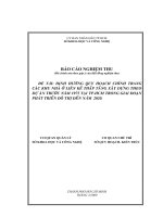 định hướng quy hoạch chỉnh trang các khu nhà ở liên kế thấp tầng xây dựng theo dự án trước năm 1975 tại tp.hcm trong giai đoạn phát triển đô thị đến năm 2010