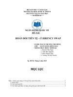 tiểu luận môn ngân hàng quốc tế hoán đổi tiền tệ - currency swap