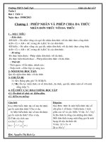 Tiết 1,2 đại số 8_NH 2013-2014